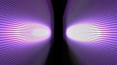 3D Seamless loop of dark alley with bouncing metallic bar wall Stock Footage 124803501