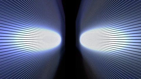 3D Seamless loop of dark alley with bouncing metallic bar wall Stock-Footage 124803677
