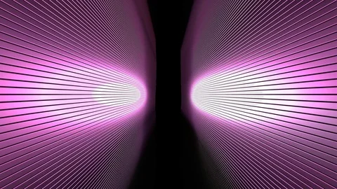 3D Seamless loop of dark alley with bouncing metallic bar wall Stock-Footage 124803693