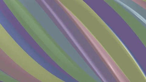 3d seamless loop twisted pastel line 4k colorful wave animation background Stock Footage 144871105