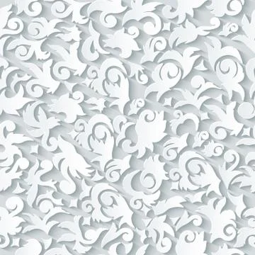 3d seamless pattern abstract ornament illustration concept. Vector decorative 스톡 일러스트