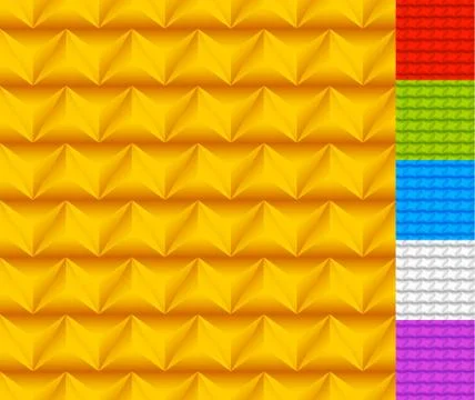 3d seamless pattern with alternating embossed triangles Illustrazione stock