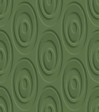 3D Seamless Pattern in Kale Color. Stockillustratie