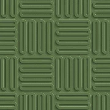 3D Seamless Pattern in Kale Color. Stockillustratie