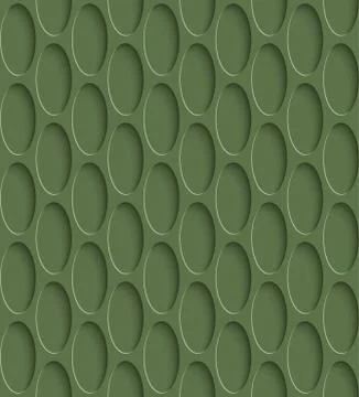 3D Seamless Pattern in Kale Color. Stockillustratie