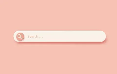 3D search bar. Stock Illustration