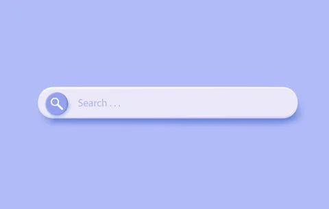 3D search bar. Stock Illustration