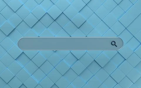 3D Search bar with modern background Illustrazione stock