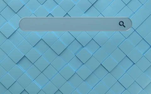 3D Search bar with modern background Illustrazione stock