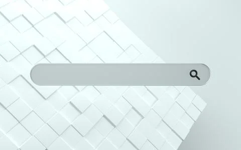 3D Search bar with modern background Illustrazione stock