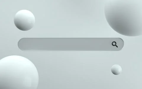 3D Search bar with modern background Illustrazione stock