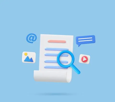 3d search concept 스톡 일러스트