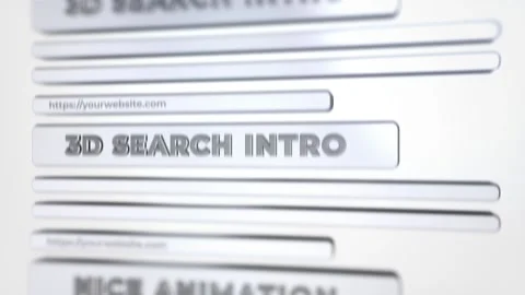 3D Search Logo Intro 库存 After Effects