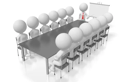 3D seminar/ training/ case study/ conference concept Stock Illustration
