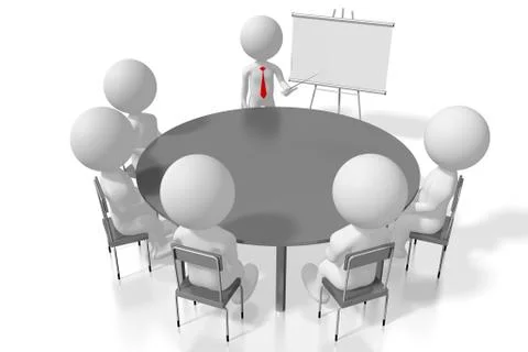 3D seminar/ training/ case study/ conference concept Stock Illustration