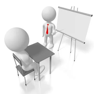 3D seminar/ training/ concept Stock Illustration