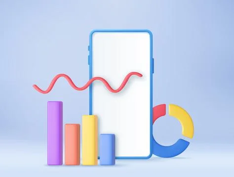 3D SEO Optimization, stock trading, Illustrazione stock