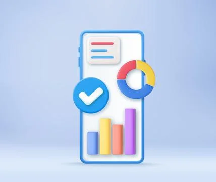 3D SEO Optimization, stock trading, Stock Illustration