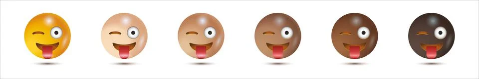 3D Set smiles. Vector illustration. emoji. Isolated 3D. Vector Emoji. for app Stock Illustration