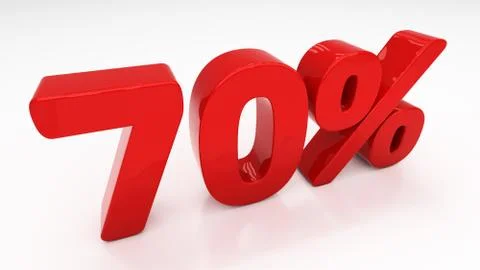 3d seventy percent Stock Illustration