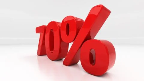3d seventy percent Stock Illustration