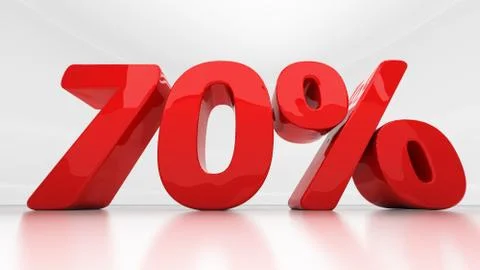 3d seventy percent Stock Illustration