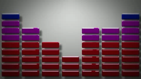 3d shadow equalizer Stock Footage 20613148