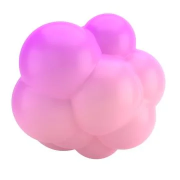 3d shape Abstract liquid with spherical element. realistic illustration of fluid Stock Illustration