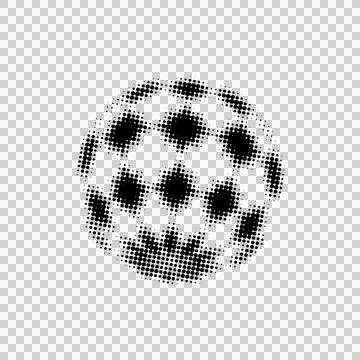 3d shape black stars dot halftone element art Stock-Illustration