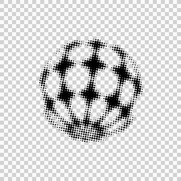 3d shape black stars dot halftone element design Stock Illustration