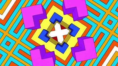 3D shape cartoon animation Vídeos de archivo 170740295