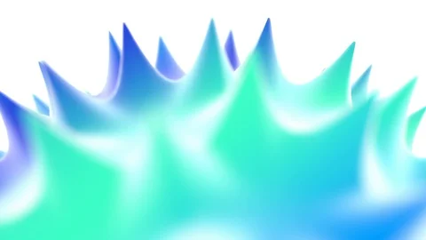 3d  shape inspired by aloe vera Stock Footage 130152918