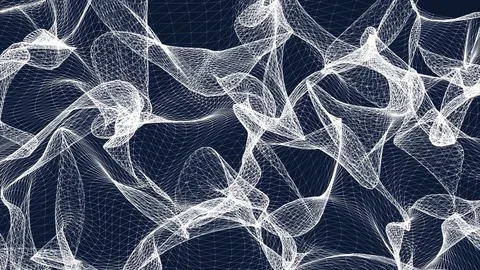 3D shape of morphing mesh texture Stock Footage 75700474