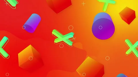3D Shape Motion Clorful Background | Stock Video | Pond5