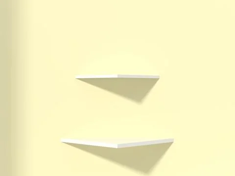 3d shape shelf podium products display minimal mockup Stock Illustration