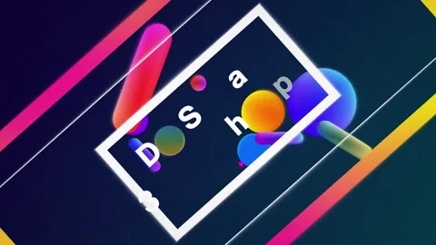 3D Shape Tunnel Title After Effects stock