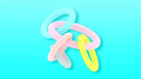 3d shapes. Geometric 3d object. Abstract design. Geometric shapes. Stock-Illustration