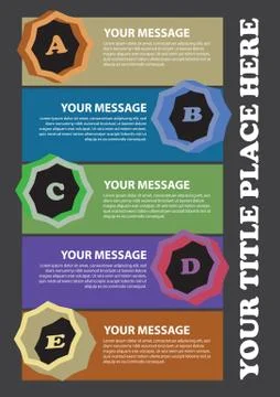 3D shapes layout Illustrazione stock