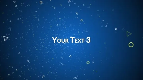 3D Shapes Text Animation Stock After Effects