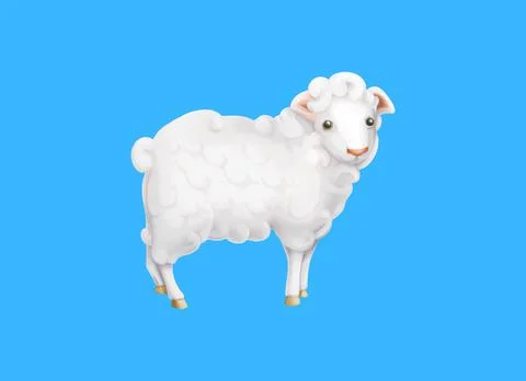 3D Sheep Ilustración de archivo