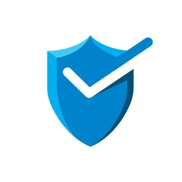 3d shield check mark vector element concept design template 스톡 일러스트