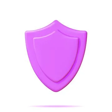 3D Shield Icon Isolated イラスト素材