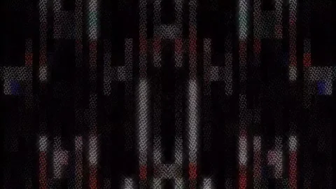 3D shining bright dots set colorful line wave motion, on black background Stock-Footage 265147551