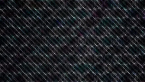 3D shining bright dots set colorful line wave motion, on black background Video stock 296003198