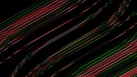 3D shining bright dots set colorful line wave motion, on black background Stock-Footage 296553171