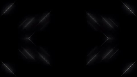 3D shining bright dots set colorful line wave motion, on black background Video stock 301438302