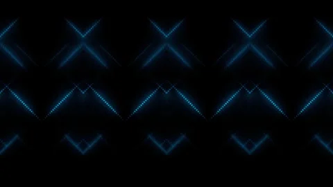 3D shining bright dots set colorful line wave motion, on black background Video stock 301438389