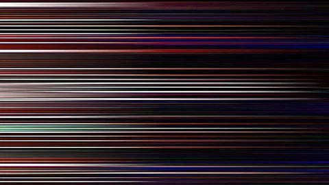 3D shining bright dots set colorful line wave motion, on black background Stock-Footage 304074696