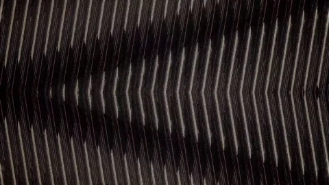 3D shining bright dots set colorful line wave motion, on black background Video stock 304247719