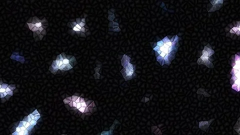 3D shining bright dots set colorful line wave motion, on black background Video stock 308119184